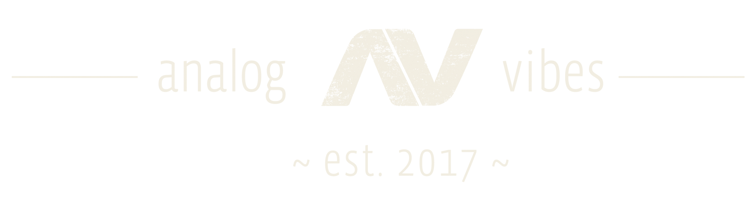 analogvibes website header